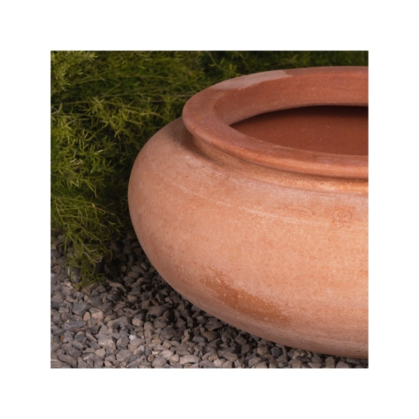 Bauchiger Impruneta Pflanzkübel - Cachepot Liscio Con Bordino